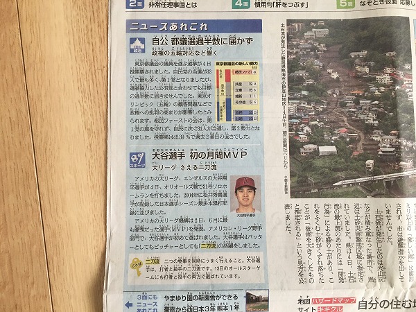 朝日小学生新聞ニュース